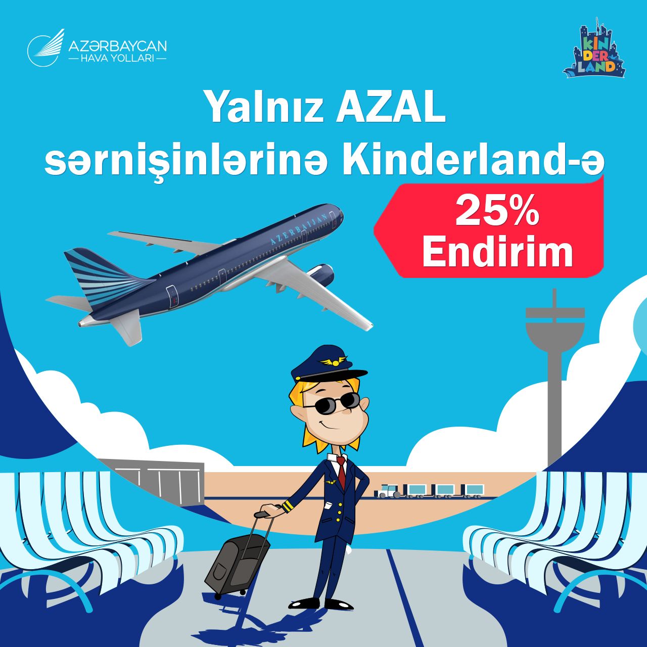 25% Discount to Kinderland for AZAL passengers